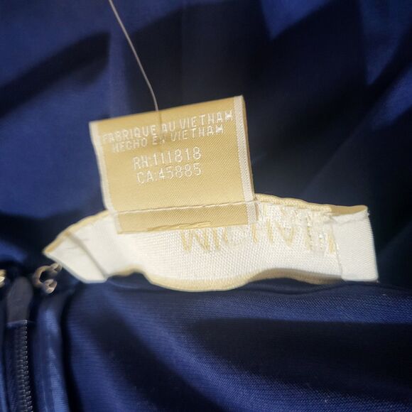 Michael Kors Plus 3X New Sapphire Blue Knee High Drapey Dress Long Sleeve-Buckle - Picture 7 of 8